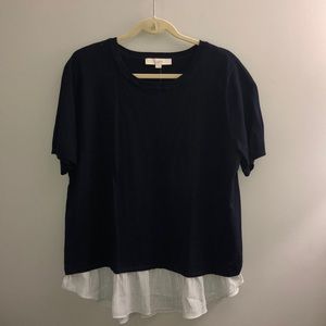 LOFT shirt sleeve sweater